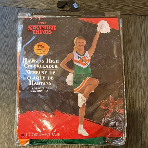 Netflix Dresses & Skirts - Netflix Stranger Things Cheerleader Costume - Green and Orange